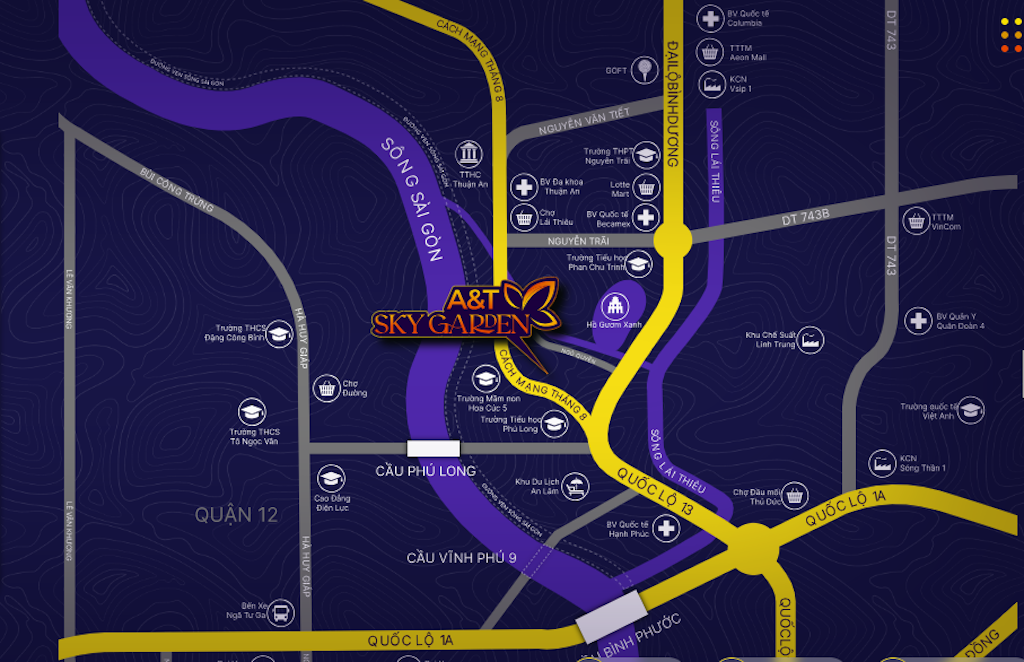 Dự án A&T Sky Garden Triển Khai Tại Thuận An Bình Dương 7 Vi-tri-du-an-at-sky-garden-Thuan-An-Binh-Duong-