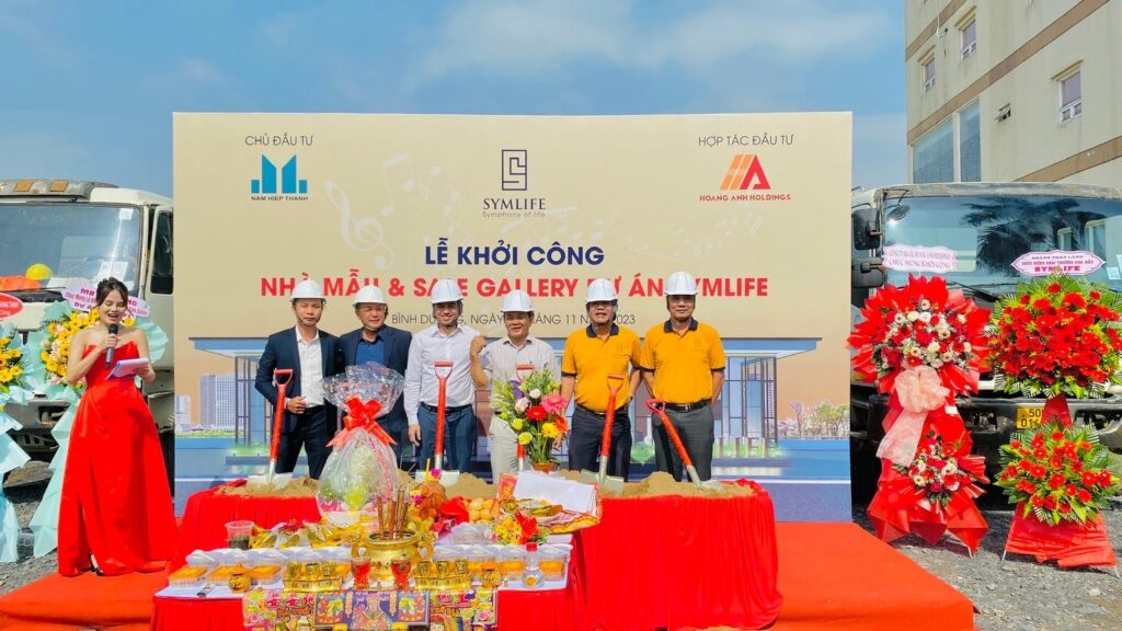 Symlife Thuận An: Khởi Đầu Cho Biểu Tượng Sống Mới Tại Cửa Ngõ TP.HCM 5 Khởi công nhà mẫu và Sales Gallery dự án Symlife Thuận An