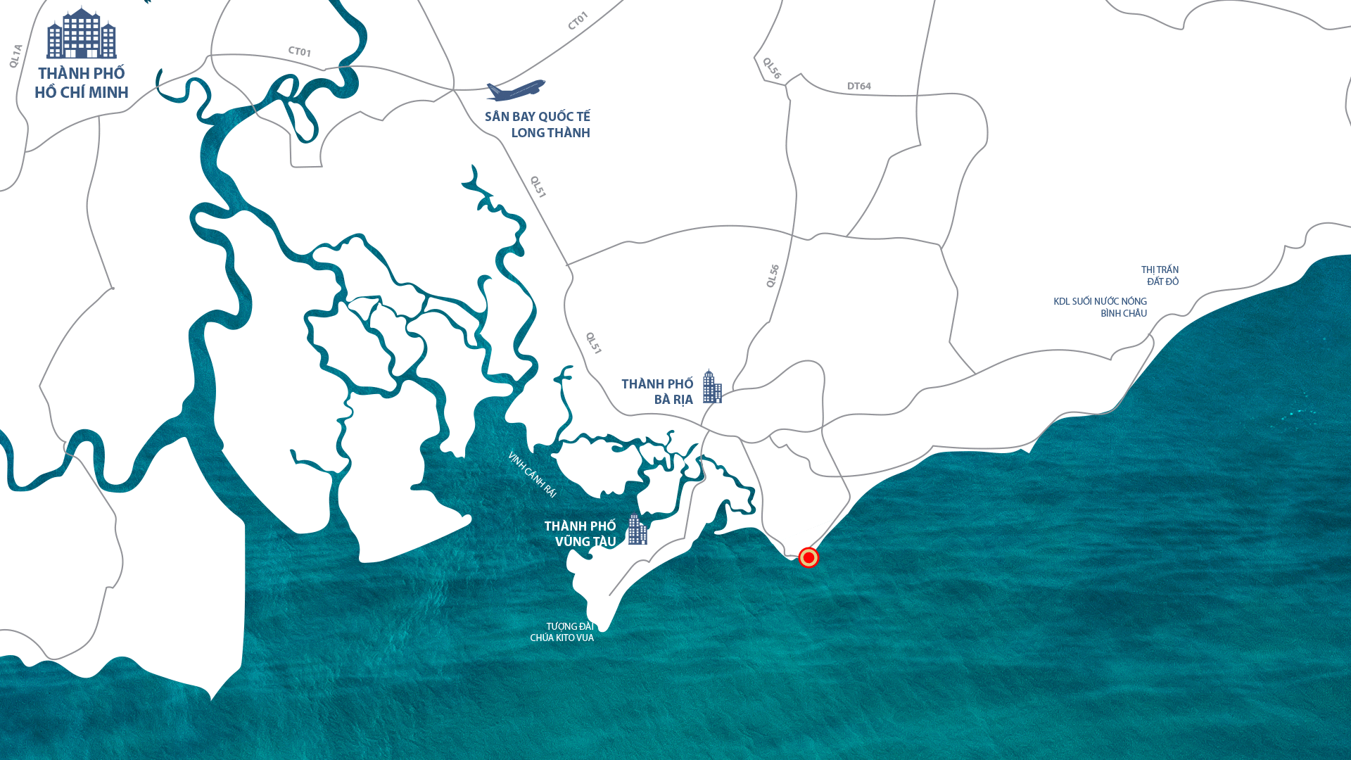 Vị trí charm resort long hải