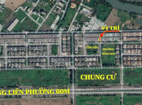 Nhà Phố DT 5×20 View Công Viên dự án Đông Tăng Long