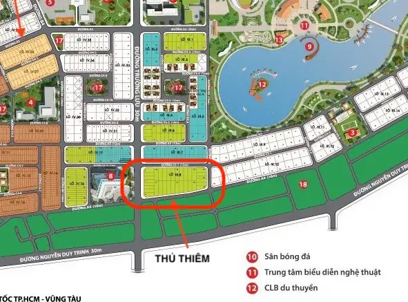 Biệt Thự Khu Thủ Thiêm 10x32m Đường Nội Bộ 12m Dự Án Đông Tăng Long